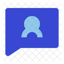 Chat Bubble-Benutzer  Symbol