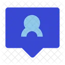 Chat Bubble-Benutzer  Symbol