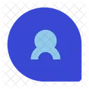 Chat Bubble-Benutzer  Symbol