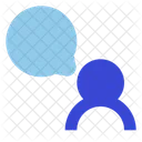 Chat Bubble-Benutzer  Symbol