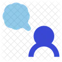 Chat Bubble-Benutzer  Symbol