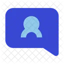 Chat Bubble-Benutzer  Symbol