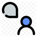 Chat Bubble-Benutzer  Symbol