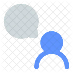 Chat Bubble-Benutzer  Symbol