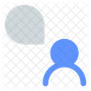 Chat Bubble-Benutzer  Symbol