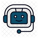 Bot De Chat Asistente De Robot Futuro Icono