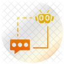 Chat Bot Digital Network Icon