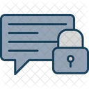 Chat Bubble Secure Security Icon
