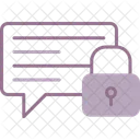 Chat Bubble Secure Security Icon