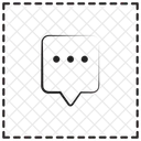 チャットバブル  アイコン