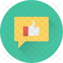 Chat Bubble Thumbs Icon