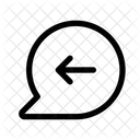 Chat Bubble Arrow Left  Icon
