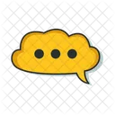 Chat bubble cloud  Icon