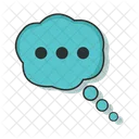 Chat bubble cloud  Icon