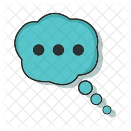 Chat bubble cloud  Icon