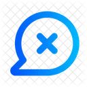 Chat Bubble Cross  Icon