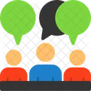 Chat bubble for networking conversations  Icon