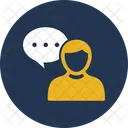 Chat Bubble Consultant Consulting Manager Icon