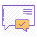 Approved Chat Bubble Icon