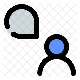 Chat Bubble User  Icon
