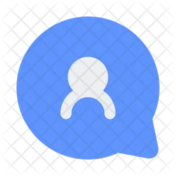 Chat Bubble User  Icon