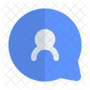 Chat bubble user  Icon