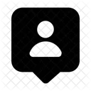 Chat Bubble User  Icon