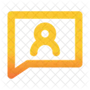 Chat bubble user  Icon