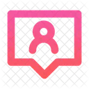 Chat bubble user  Icon