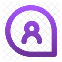 Chat bubble user  Icon