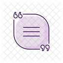 Chat Bubble With Quotes Speech Bubble Bubble Chat Icon