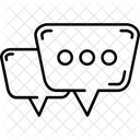Chat Bubbles Communication Conversation Icon