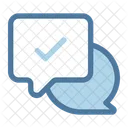 Chat, checklist, chat, chat bubble, bubble chat, comment, communication, speech bubble, text, forum,  Icon