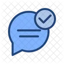 Chat checkmark  Icon