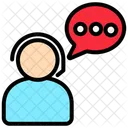 Soutien Conversation Message Icône