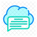 Messaging Cloud Storage Icon
