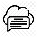 Chat Cloud Storage  Icon