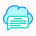 Chat Cloud Storage  Icon