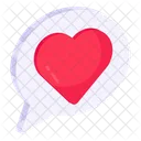 Chat De Amor Comunicacion De Amor Mensaje De Amor Icono