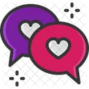 M Chat Chat De Amor Mensaje De Amor Icono