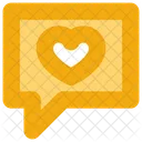 Redes Sociales Chat Corazon Icon