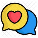 Chat De Amor Amor Corazon Icono