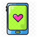 Con Corazon Pegatina Icono