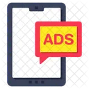 Chat De Anuncios Moviles Mensaje De Anuncios Comunicacion De Anuncios Icono