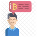 Chat de bitcoins  Icono