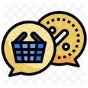 Chat De Compras Compras Chat Icono