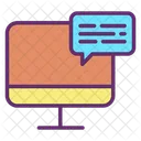 Chat Por Computadora Chat Por Computadora Chat En Linea Icono