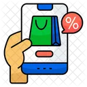 Chat De Descuento De Compras Mensaje De Descuento De Compras Conversacion De Descuento De Compras Icono