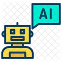Entidad Conversacional Artificial Bot Bot De Chat Icono
