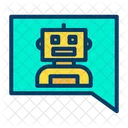 Entidad Conversacional Artificial Bot Bot De Chat Icono